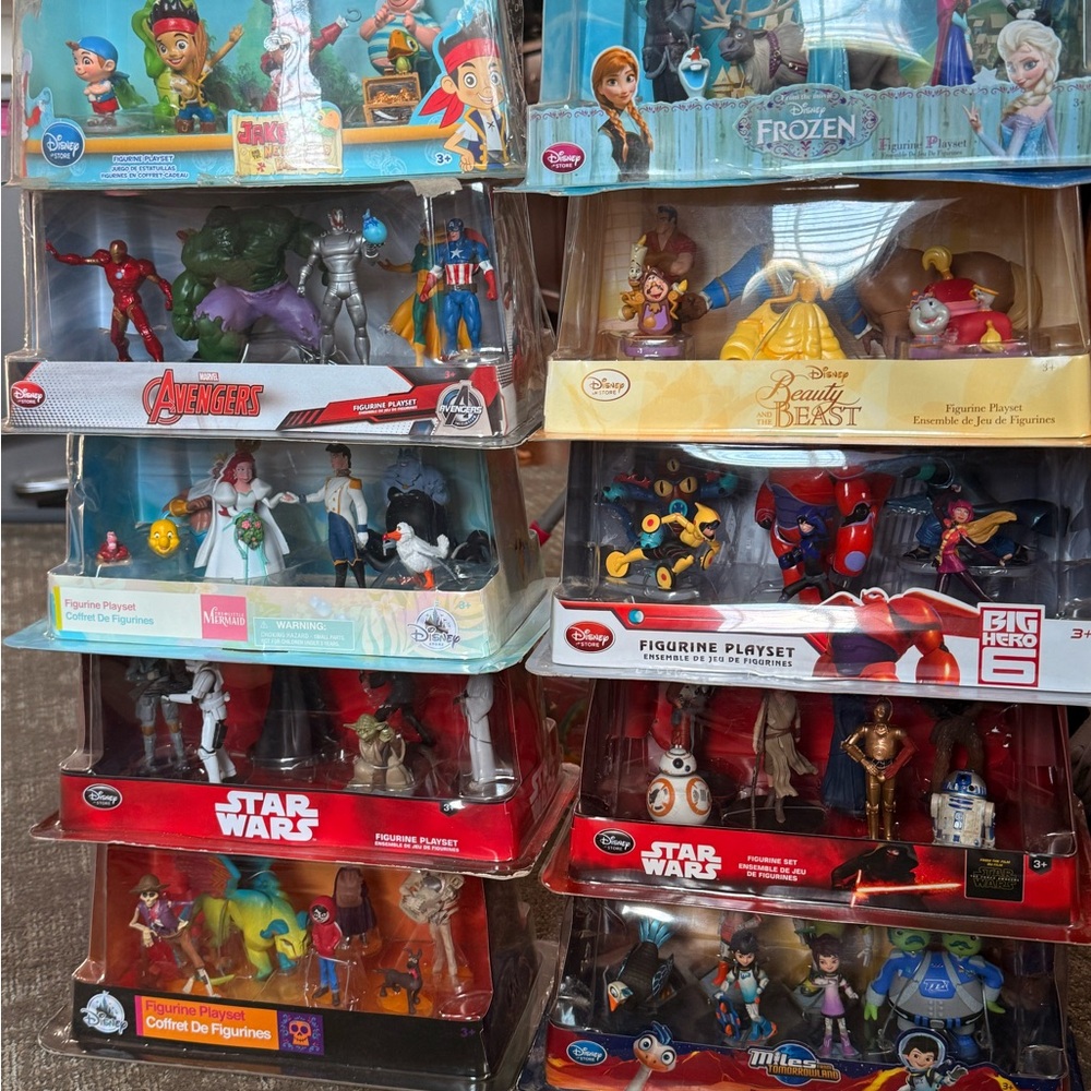 Disney Collector’s Figurine Playset Lot – Sealed Collection 10